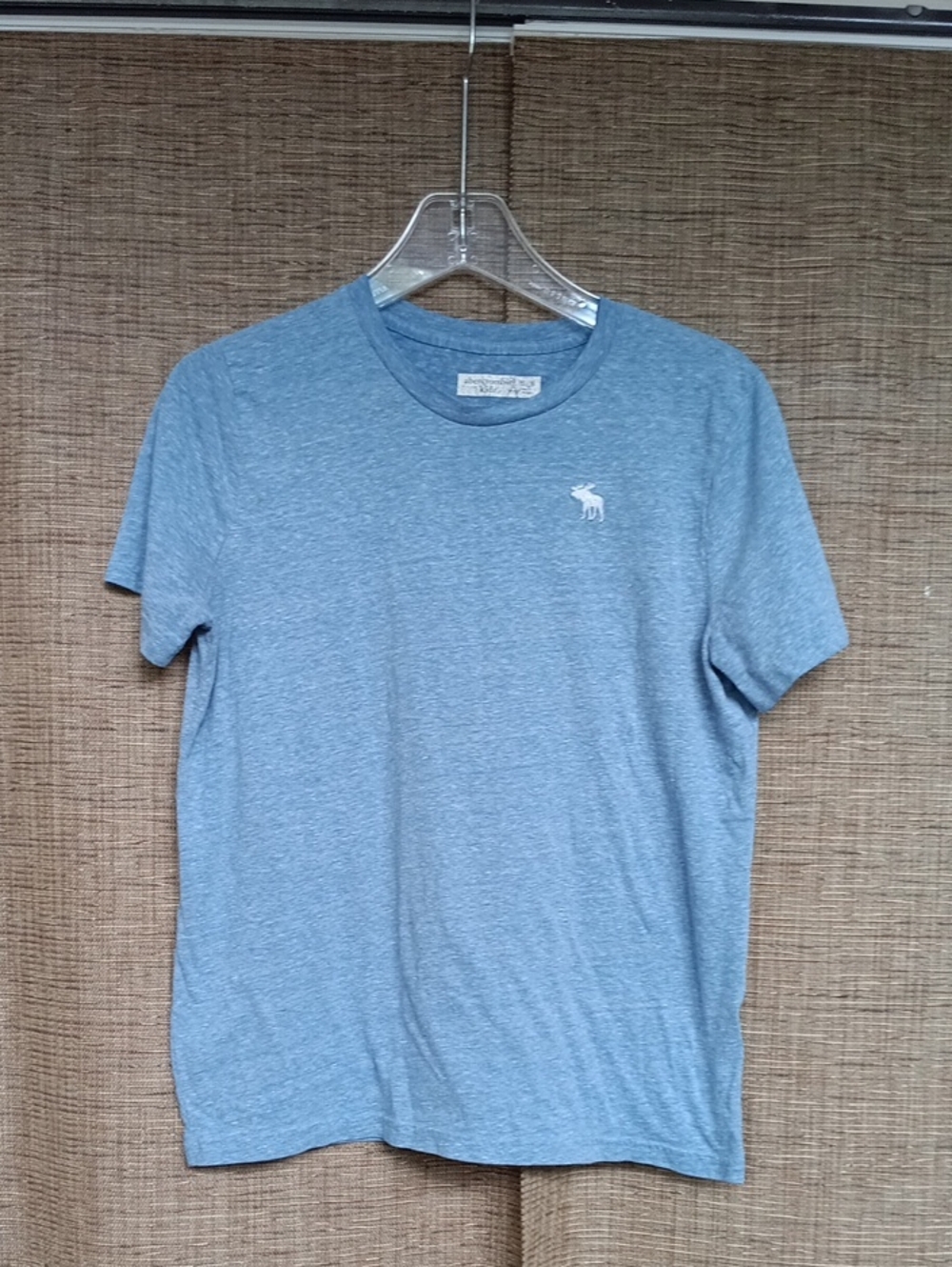 Abercrombie & Fitch Kids Boy's  Heather Sky Blue Crew Tee Size 15
